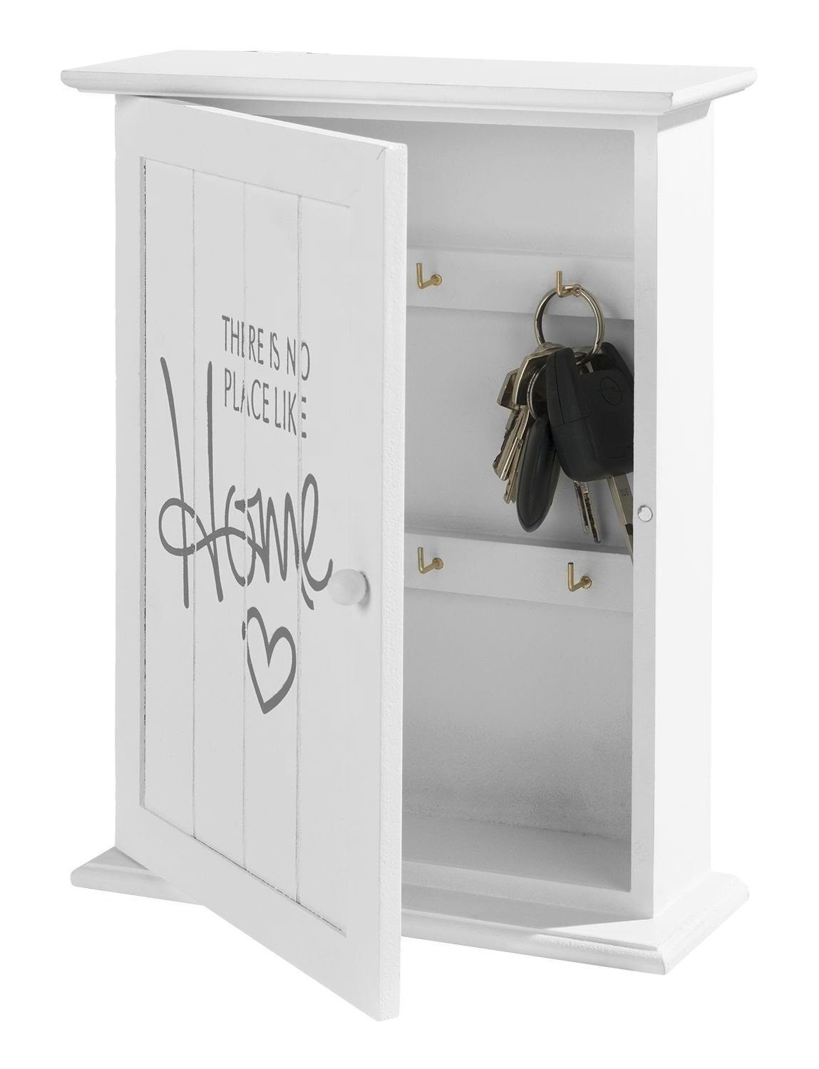 Schlüsselkasten AMICI, weiß, (1 St), Holz mit Aufschrift, mit 6 Haken günstig online kaufen