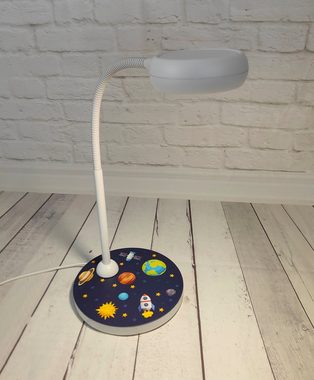 niermann Nachttischlampe Tischleuchte Weltall, ohne Leuchtmittel, Hochwertige Tisch-Leseleuchte
