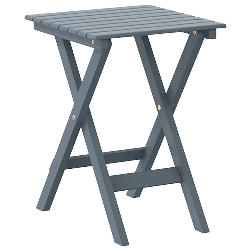 vidaXL Gartentisch Beistelltisch Klappbar Grau Massivholz Pappel (1-St)