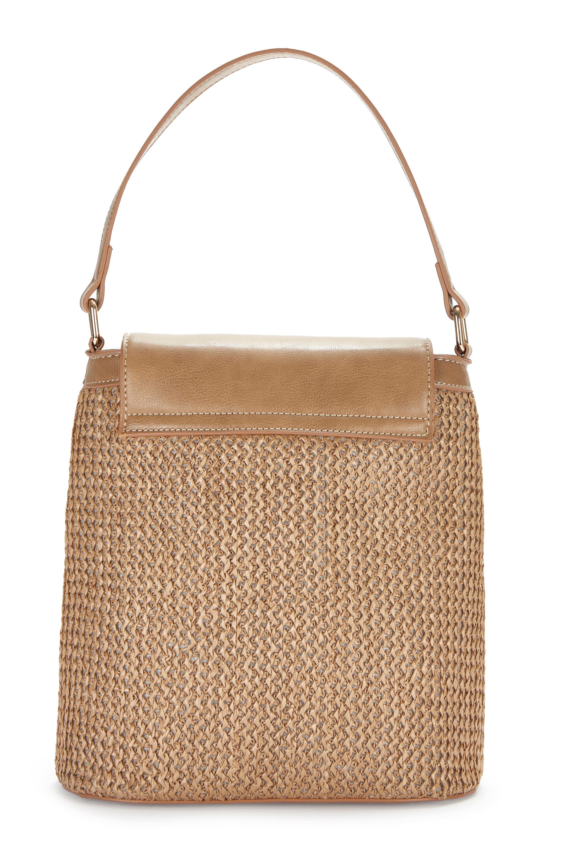 LASCANA Umhängetasche Schultertasche, Strandtasche, Tragetasche, Korbtasche, Bast-Optik VEGAN