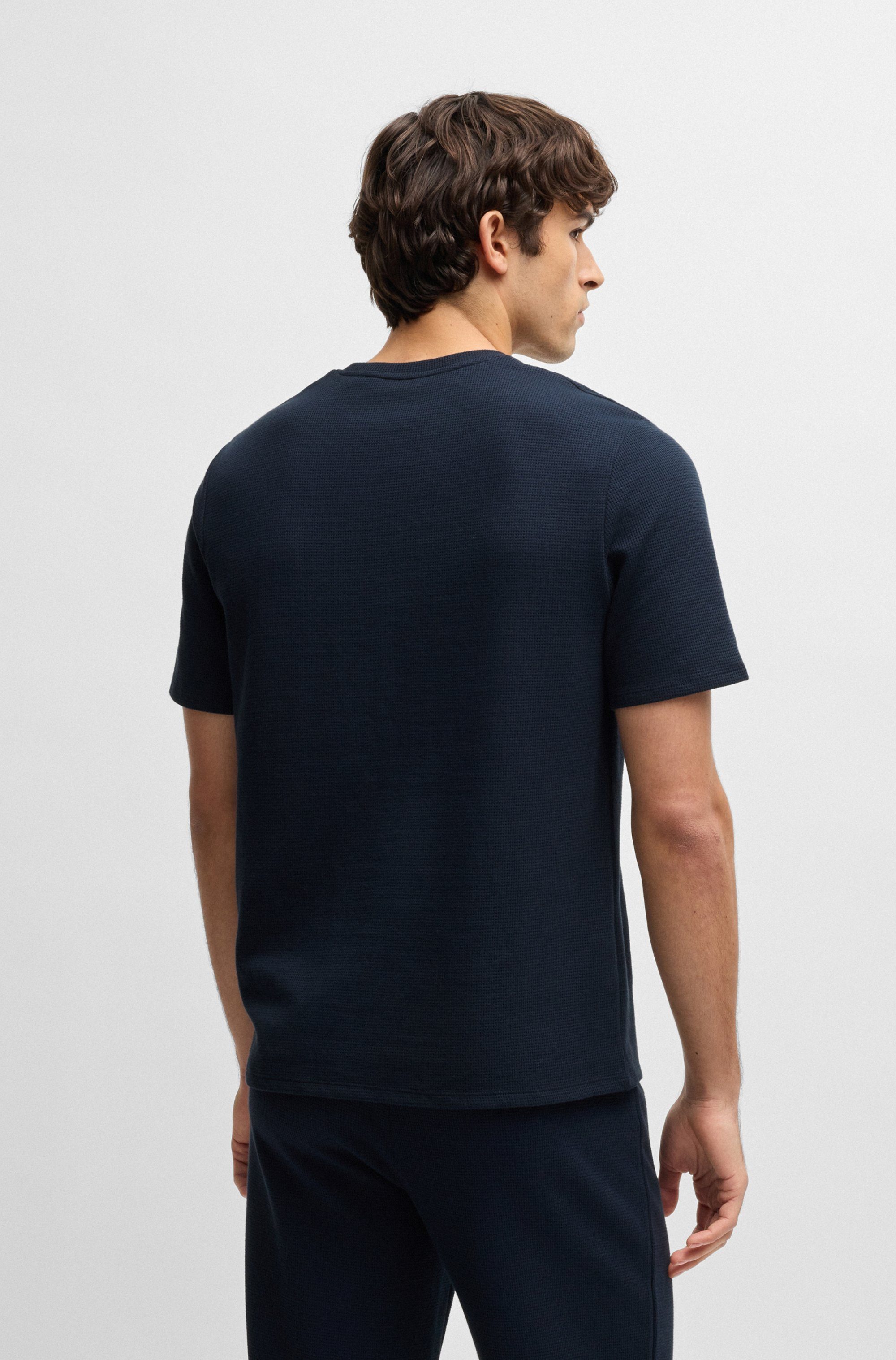 BOSS Pyjamaoberteil Waffle T-Shirt günstig online kaufen