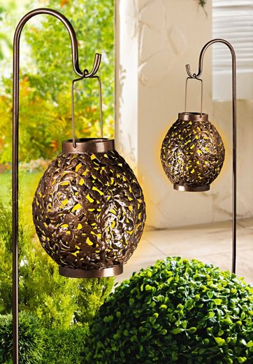 dynamic24 Gartenleuchte »Solar Laterne mit Stab«, Solarleuchte