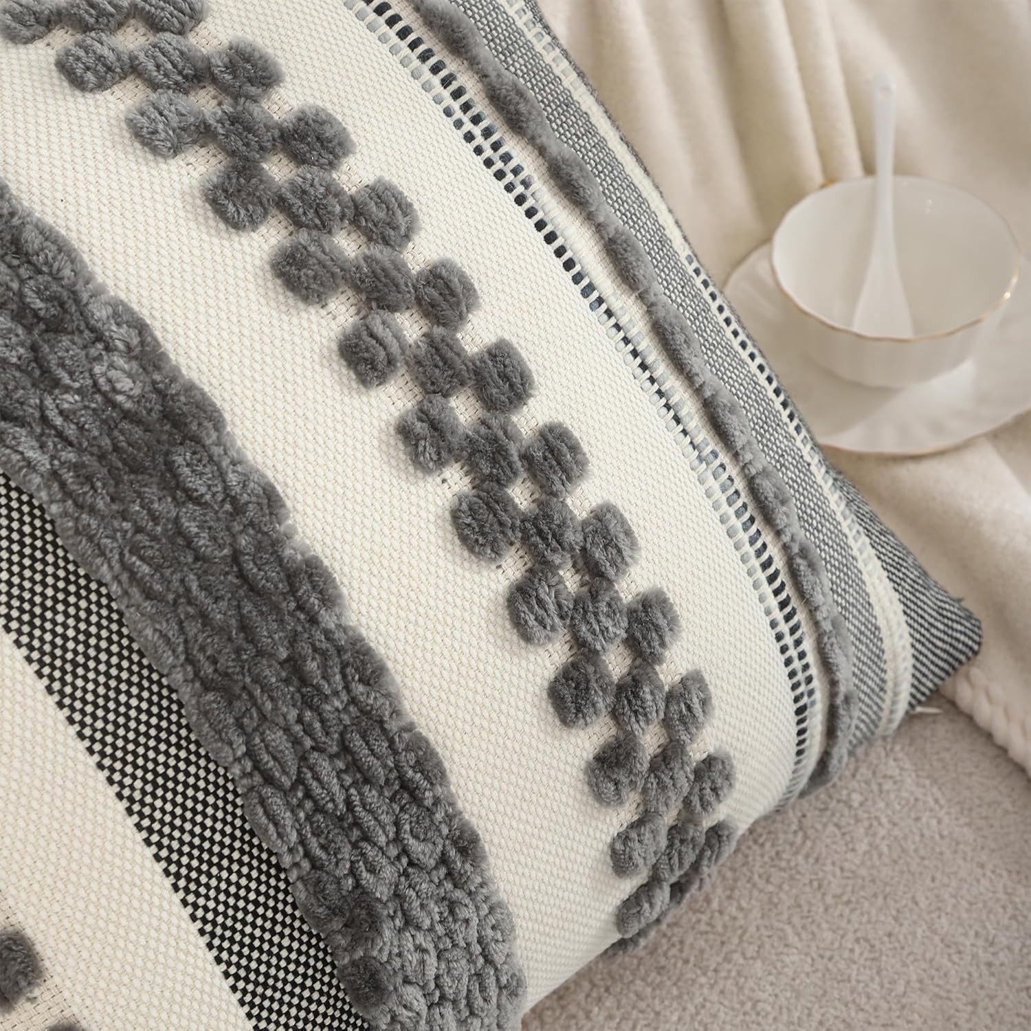 Kaket Kissenbezüge mit Reißverschluss Boho-Stil Geeignet für Sofas&Schlafso günstig online kaufen