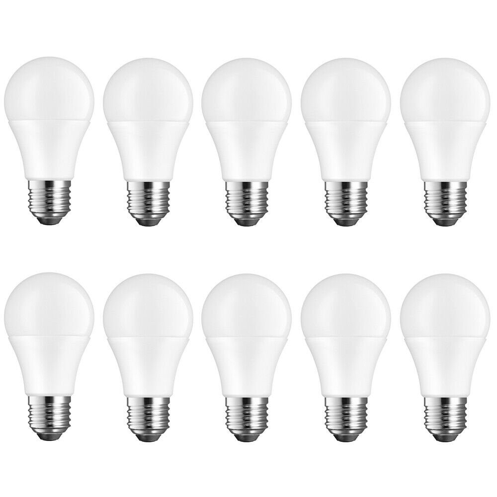 Kendal Elektrik LED-Leuchtmittel 10er SPARSET 8W LED Lampe Birne E27 800LM neutralweiß 4000K, E27, 10 St., neutralweiß, LED integriert