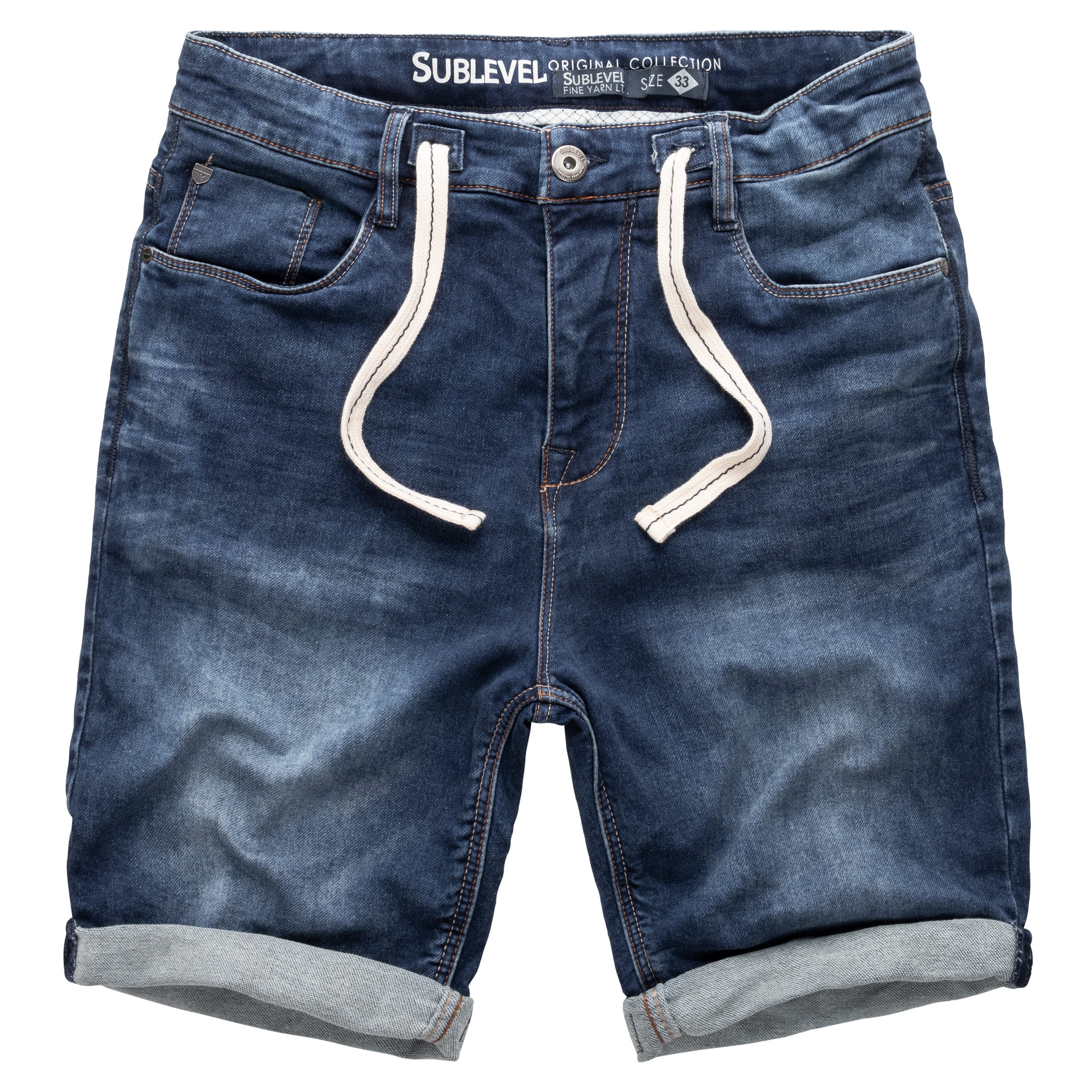 SUBLEVEL Shorts Sweat Shorts Jeans Kurze Hose Bermuda Sweatpants günstig online kaufen