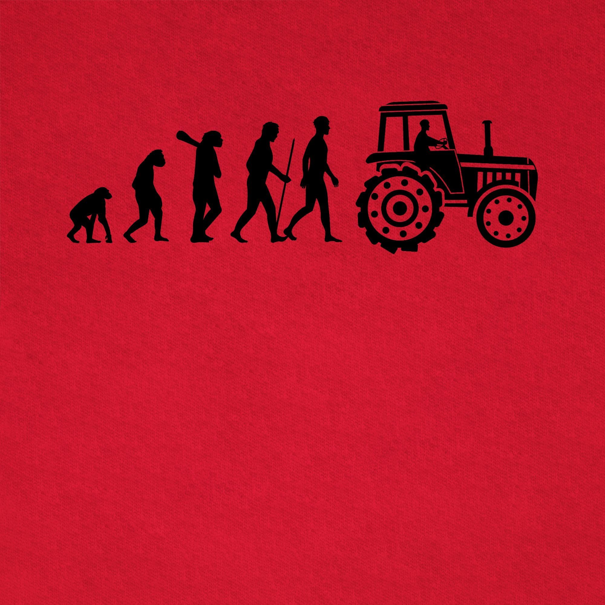 Shirtracer T-Shirt Evolution 3 Traktor Rot Traktor