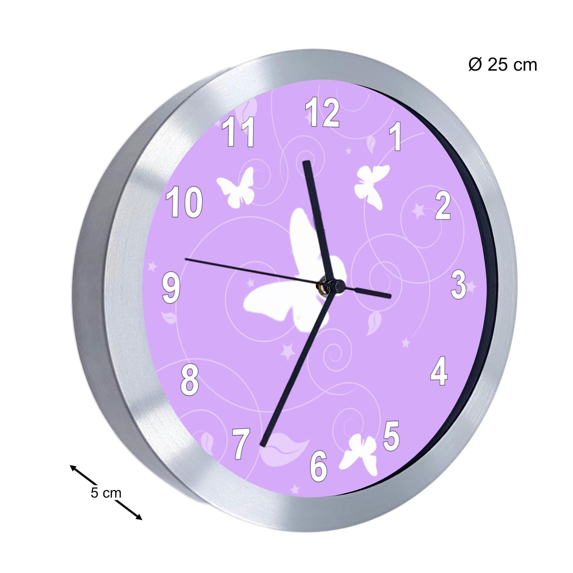 CreaDesign Funkwanduhr (geräuscharmes Uhrwerk)