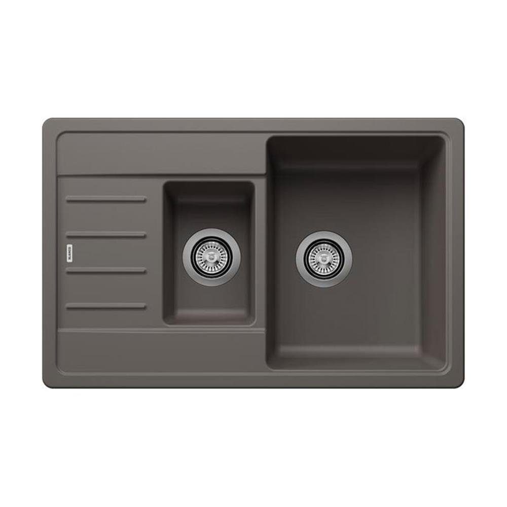 Blanco Granitspüle BLANCO Einbauspüle LEGRA 6 S Compact Silgranit, Vulkangrau, 0/0 cm