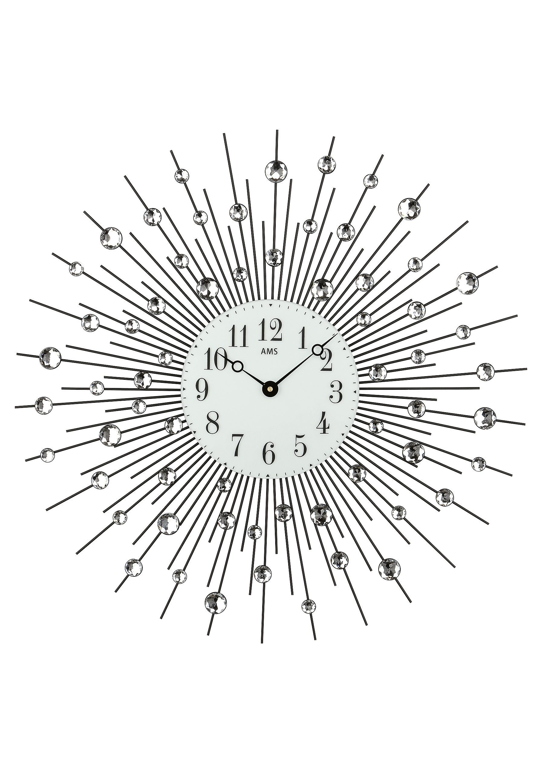 AMS Wanduhr 9380 (Quarzuhr,Wohnzimmer,Esszimmer,Küche,Arbeitszimmer,Büro,Flur)