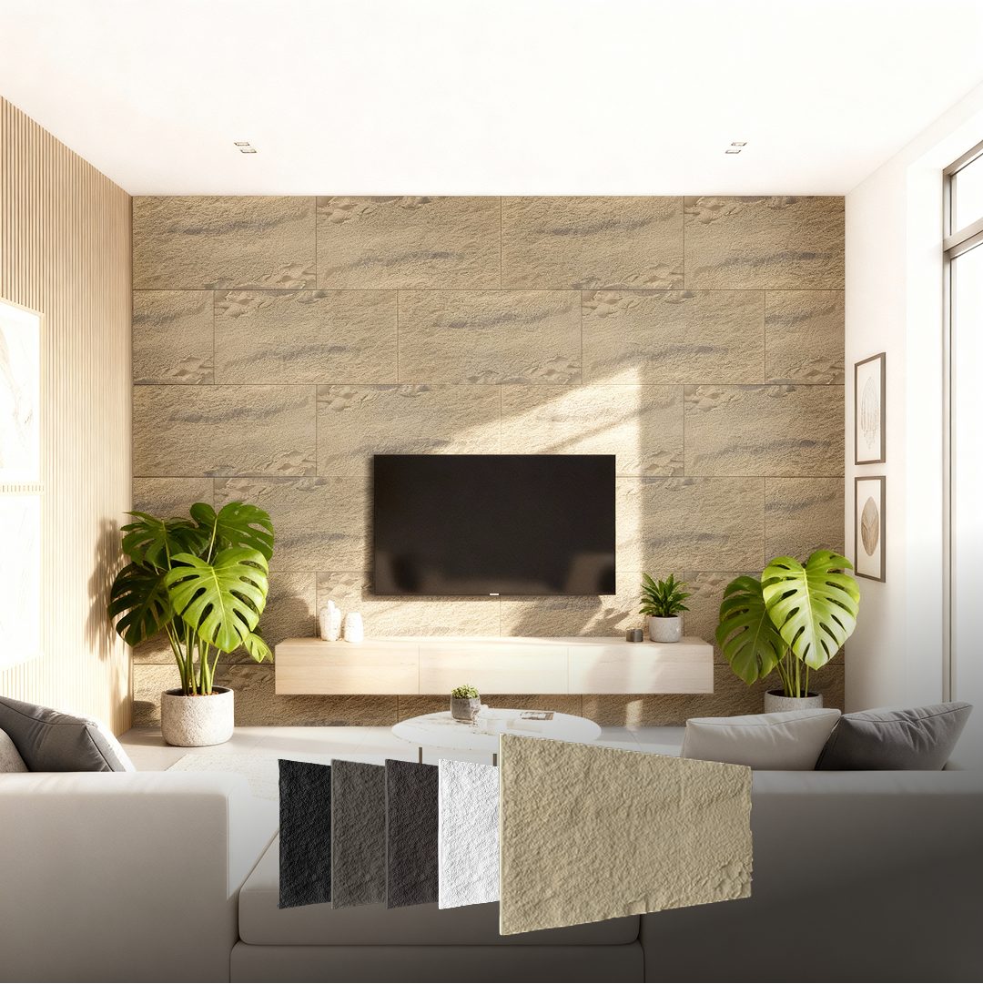 Hexim Wandpaneel, (Steinoptik Felsen Platten 120x60cm PU Wandverkleidung 0,73qm 3D Панели Bruchstein Stone Dekor Стеновые панели Wanddeko Steinplatte Felswand Wohnzimmer Innenwand grau (A002-04 Grey)