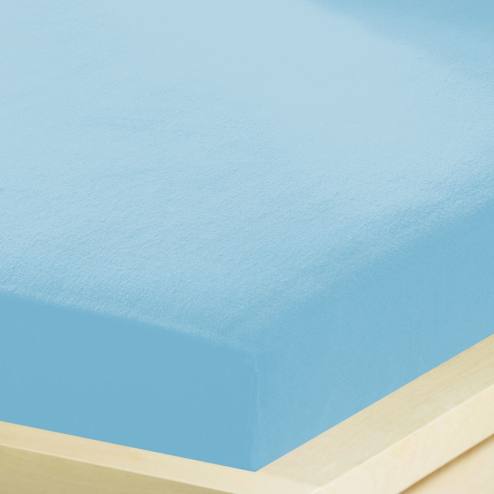 BETTWARENSHOP Spannbettlaken Feinbiber wasserdicht, Biber, Gummizug: Rundum günstig online kaufen