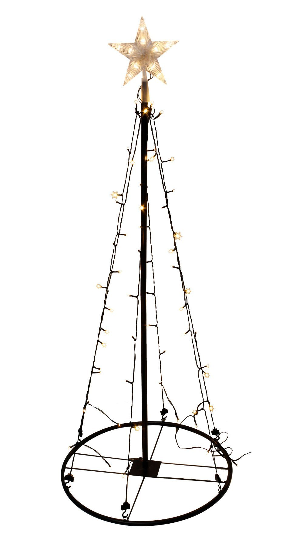 Spetebo LED Baum LED Lichterbaum mit Stern - 120 cm, 1, LED fest integriert günstig online kaufen