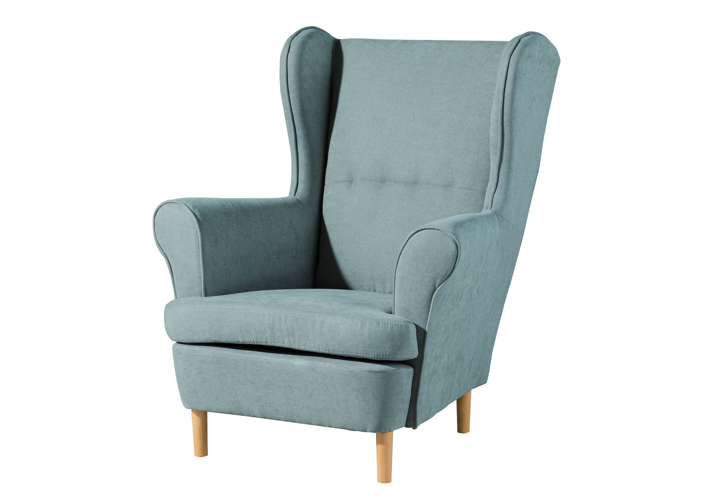 Massivmoebel24 Sessel SOFAS (71x74x105 petrol SCANDI #109), 71x74x105 petrol SCANDI #109