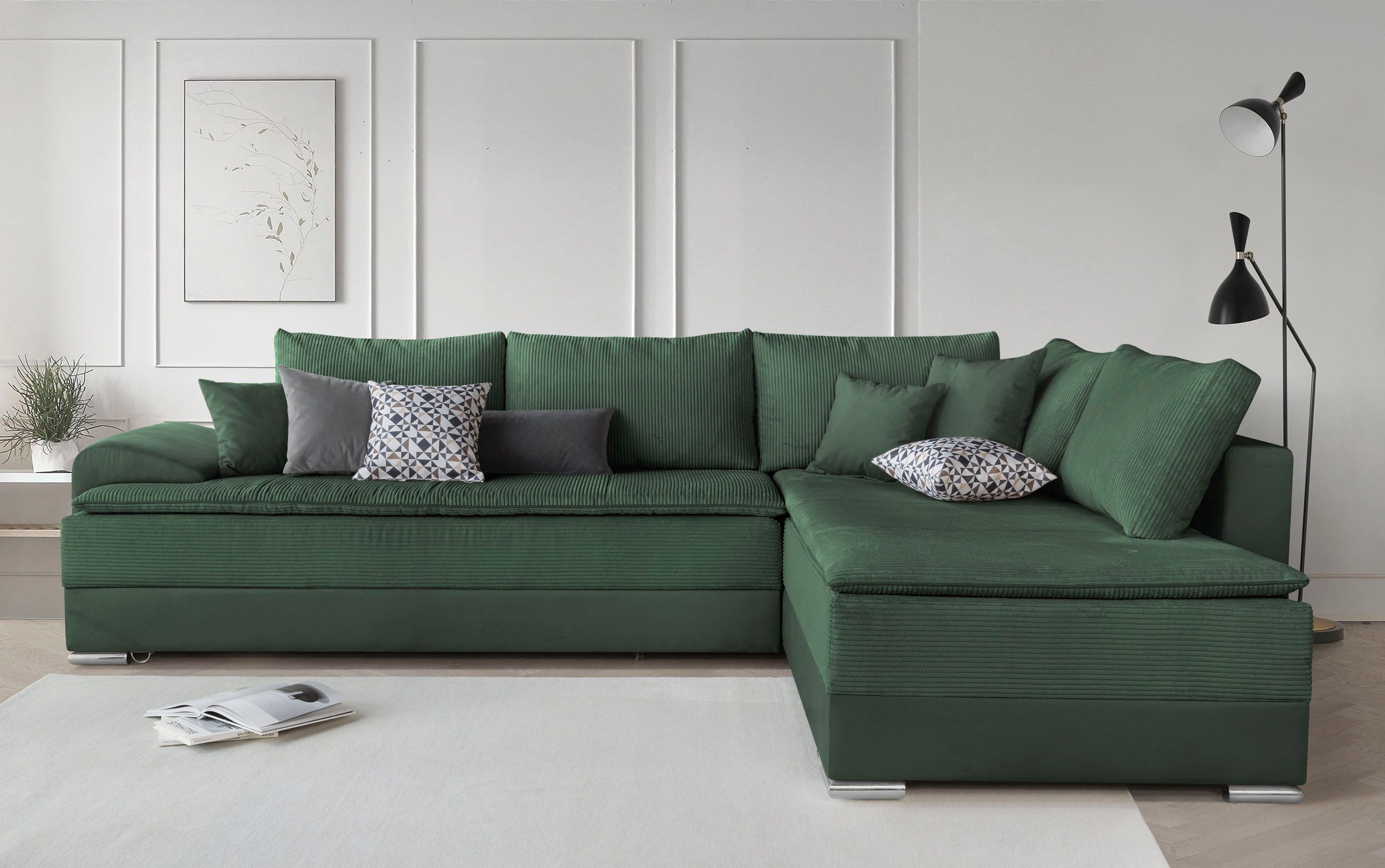 INOSIGN Ecksofa "Night & Day L-Form, B: 324 cm" mit Bettfunktion, Bettkaste günstig online kaufen