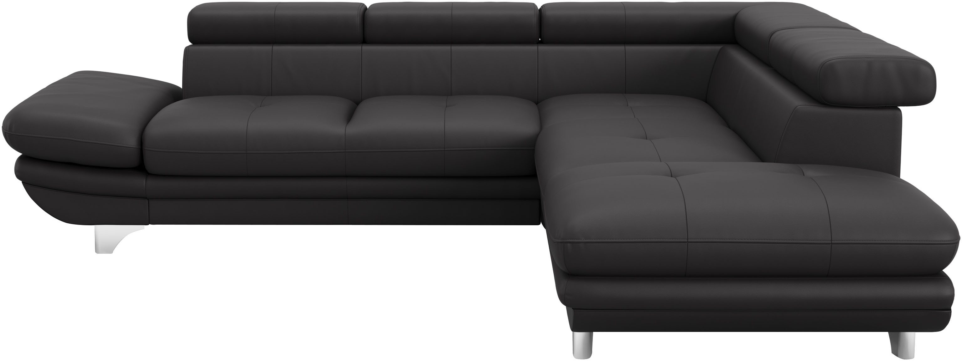COTTA Ecksofa Enterprise L-Form, mit Arm- & Kopfteilverstellung, wahlweise mit Bettfunktion