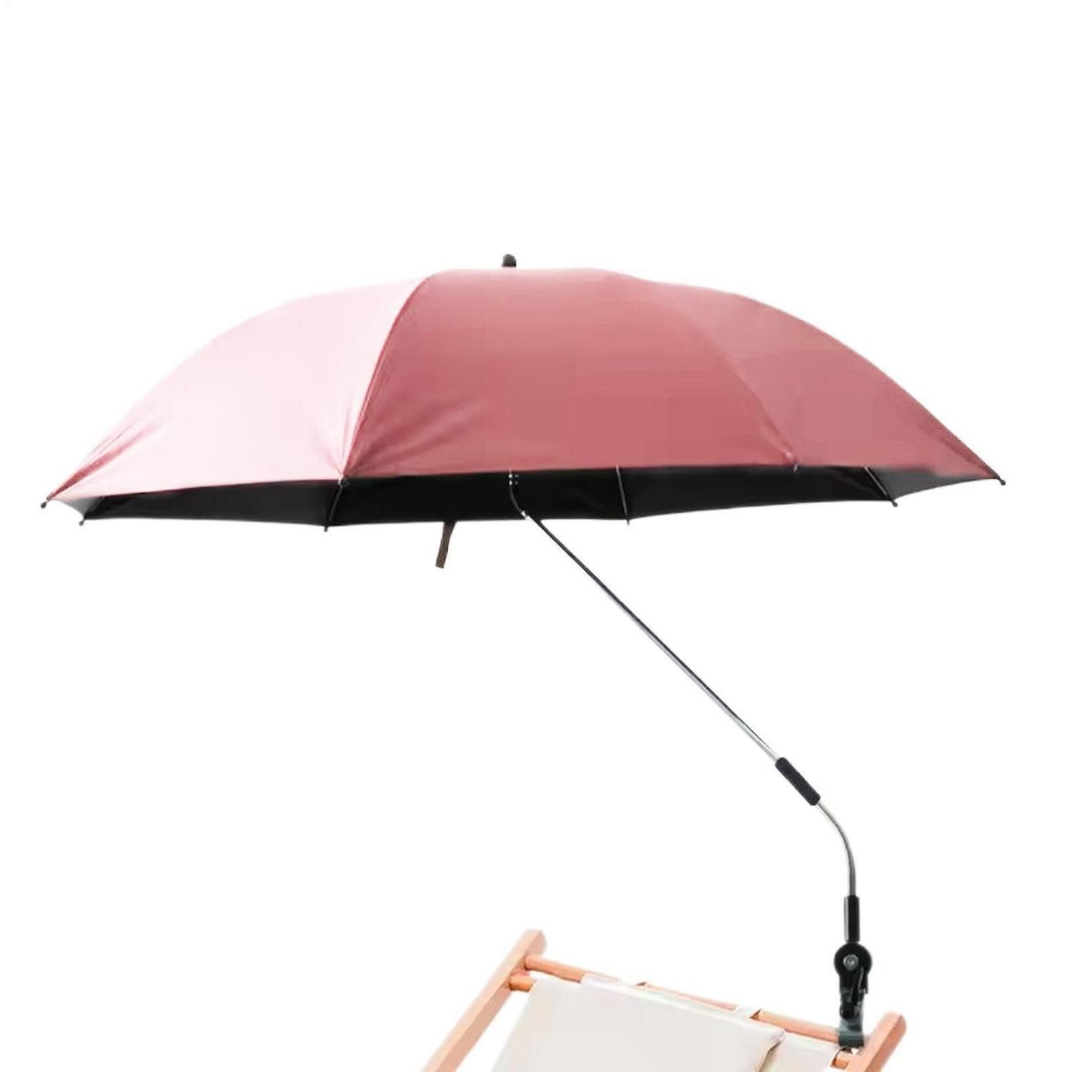 LuxusKollektion Sonnenschirm Sonnenschirm faltbar winddicht UV-Schutz Pink
