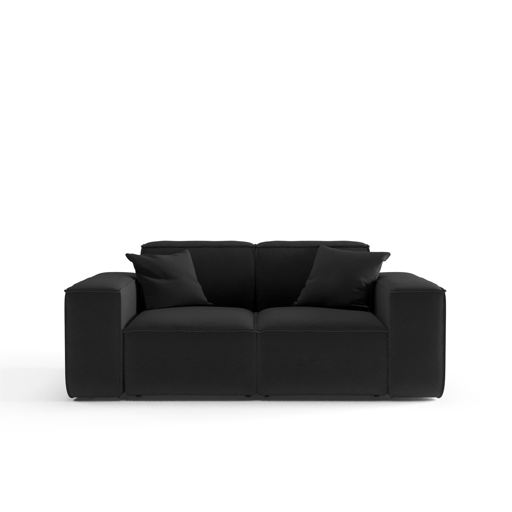 Stoff, Zierkissen inkl. 2-Sitzer Sofa CELES in Designersofa Sofa Möbel Fun PREMIUM 2
