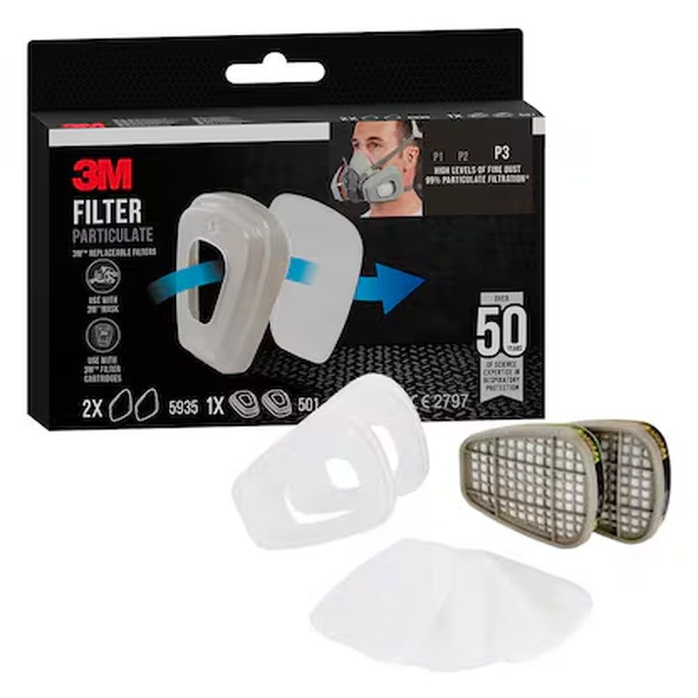 3M Patronenfilter 3M Filter für Atemschutzmasken 5935 P3 EN 143:2021