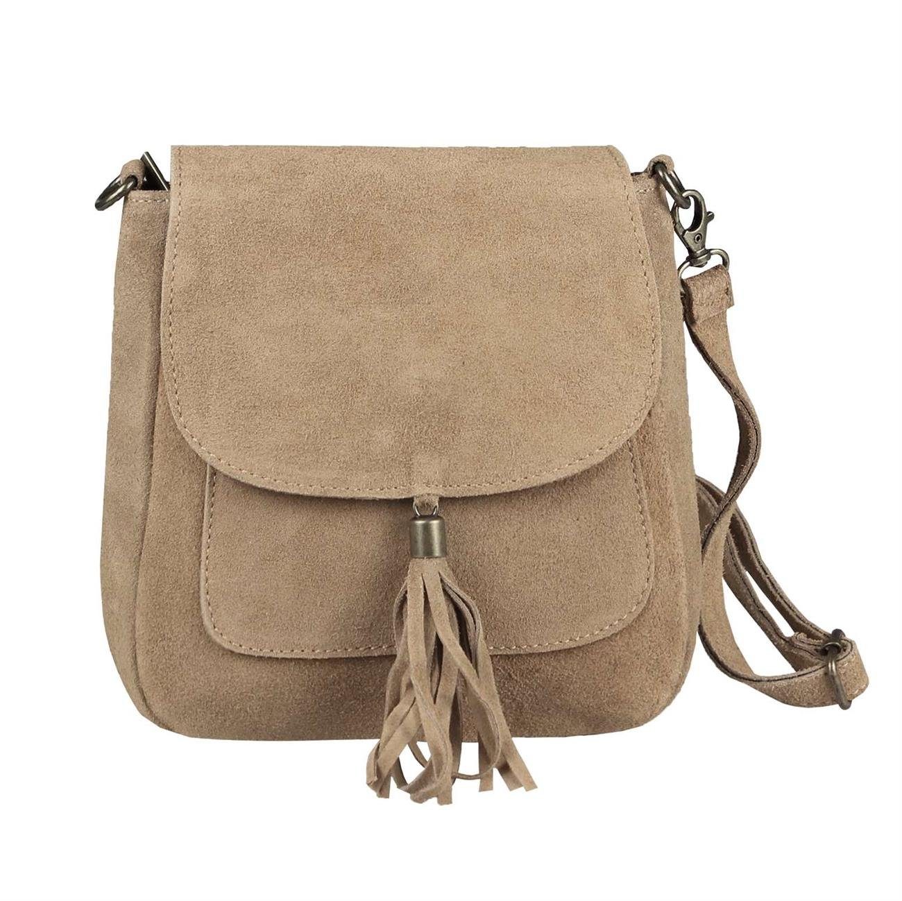 ITALYSHOP24 Schultertasche Made in Italy Damen Leder Tasche CrossOver, als günstig online kaufen
