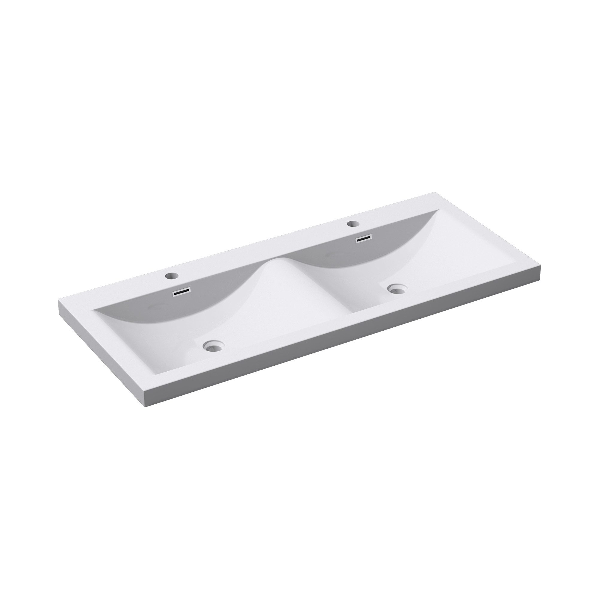 doporro Waschbecken Einbauwaschbecken Mineralguss Doppelwaschbecken Colossu günstig online kaufen