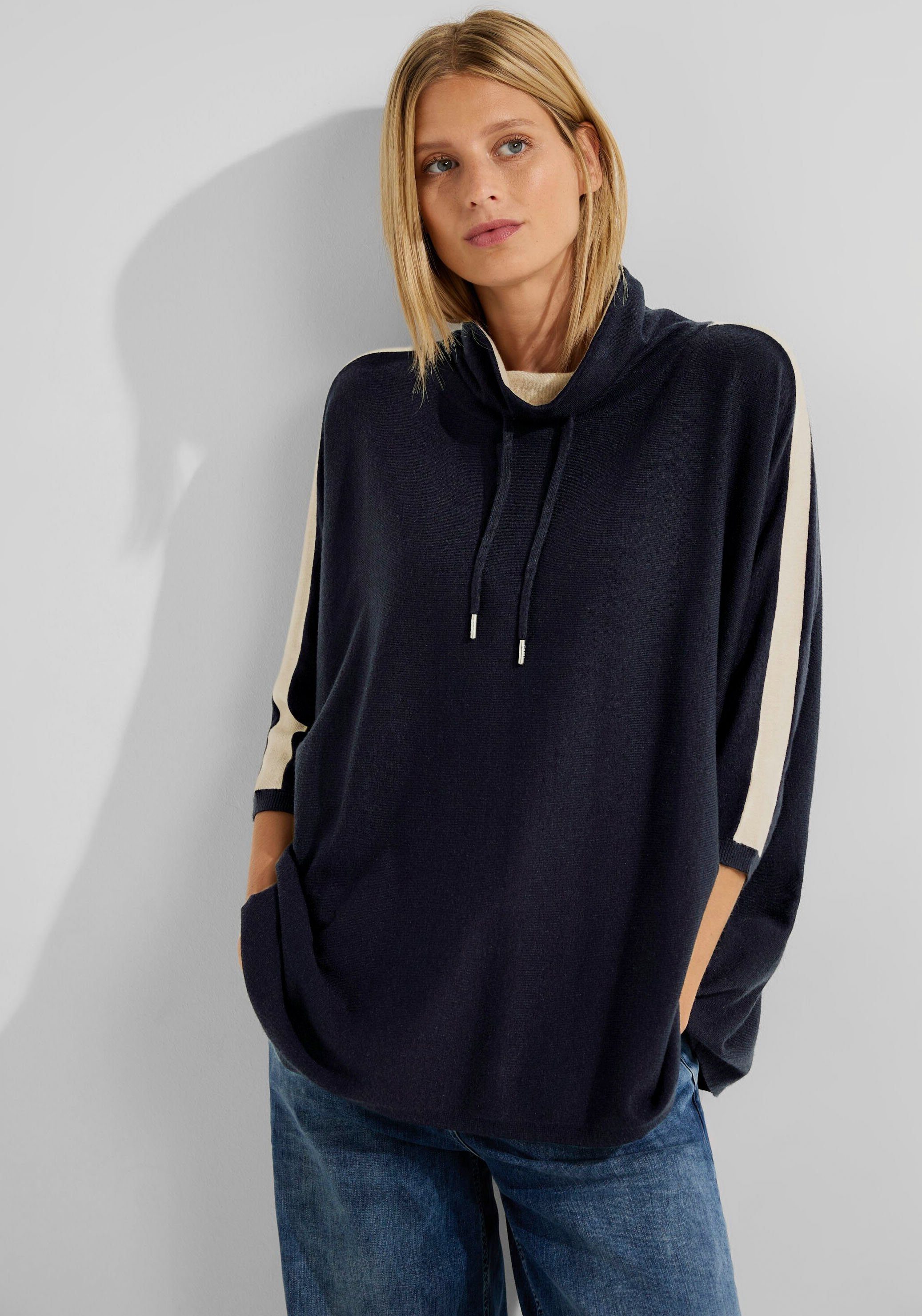 mit sky Rollkragenpullover blue besonderen night Cecil Akzenten