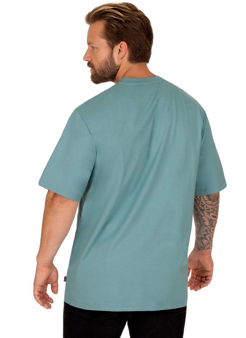 Trigema Affen-Aufdruck TRIGEMA T-Shirt seegras mit T-Shirt großem