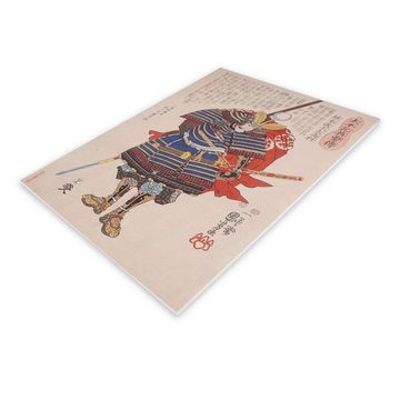 GalaxyCat Poster Japan Wandbild im Ukiyo-e Stil von Utagawa Kuniyoshi auf Hartschaumpla, Horimoto Gidayu Takatoshi, Ukiyo-e Wandbild von Utagawa Kuniyoshi