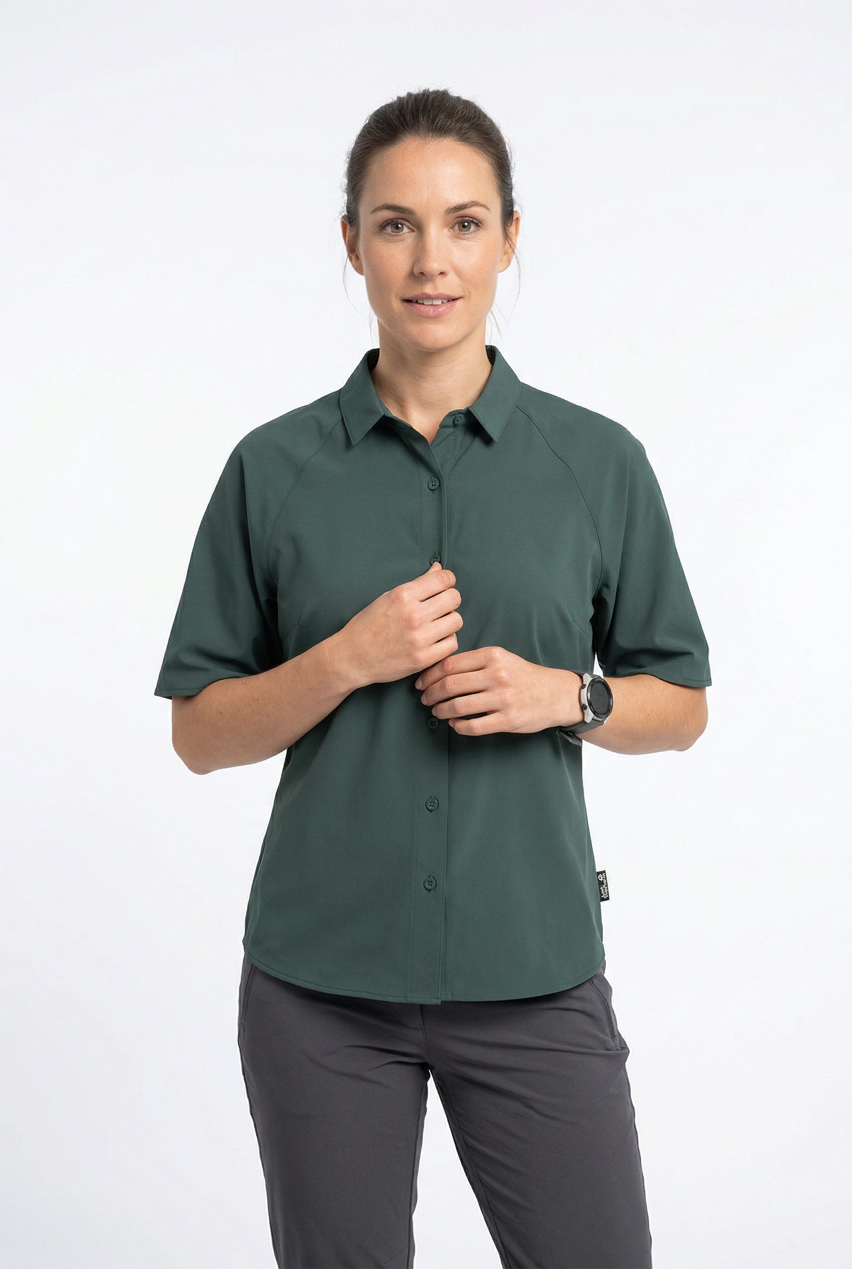 Jack Wolfskin Kurzarmhemd SIERRA QUEST SS SHIRT W Atmungsaktiv, Windabweisend, Stretchkomfort