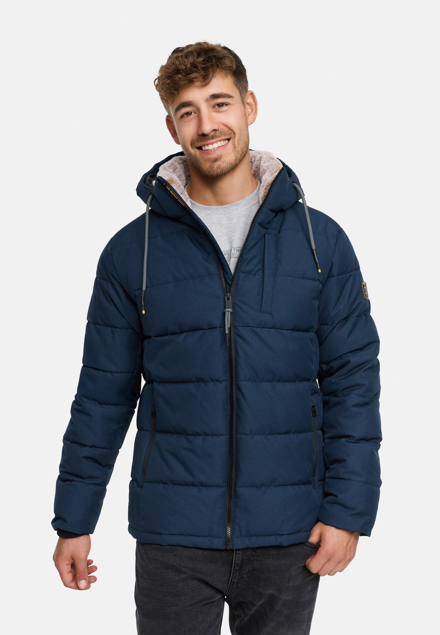 Indicode Winterjacke Herren INHebero Jacke Winter Herrenjacke Wattierte Ste günstig online kaufen