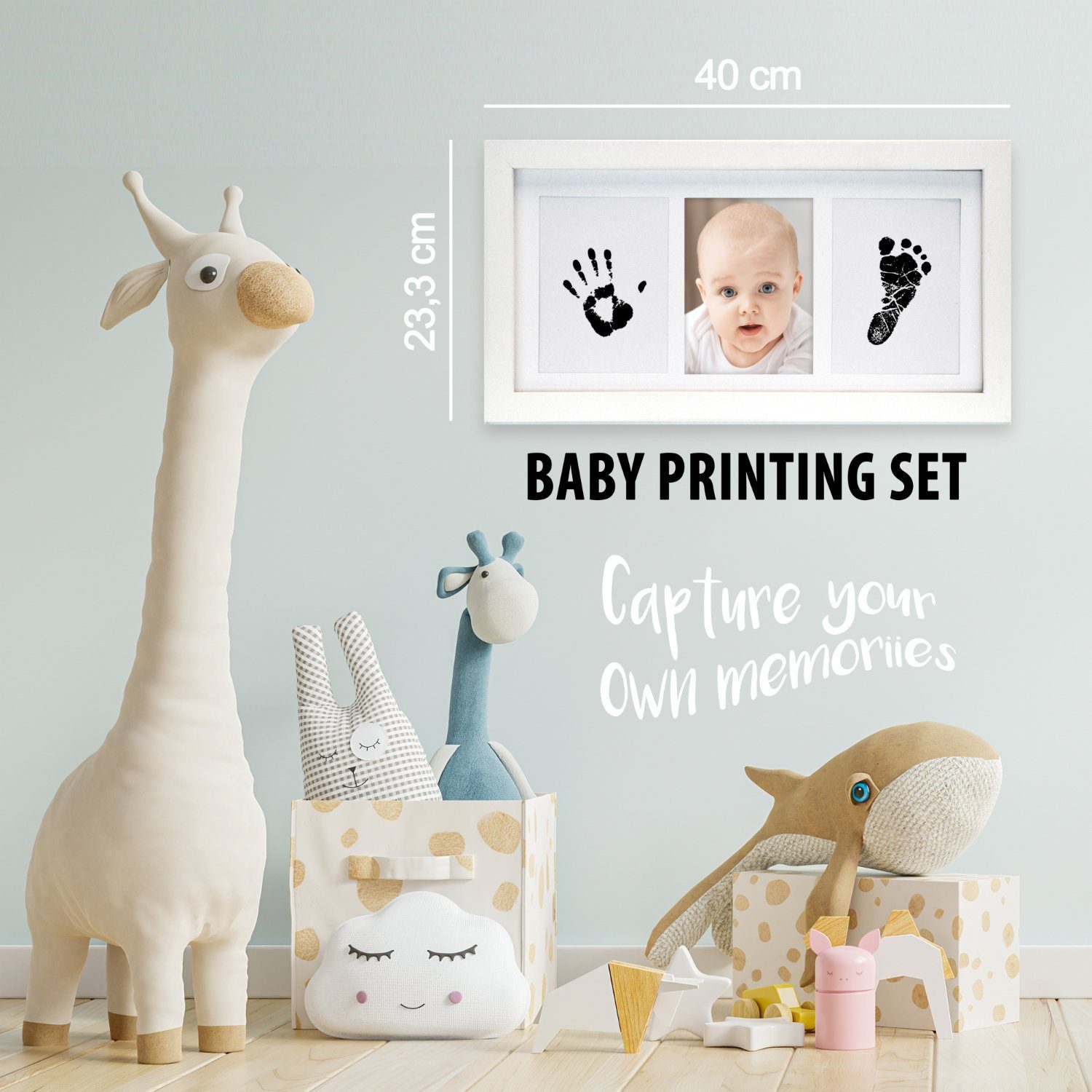 all Kids United Bilderrahmen zum Basteln Baby Abdruck-Set, (Fotorahmen für günstig online kaufen