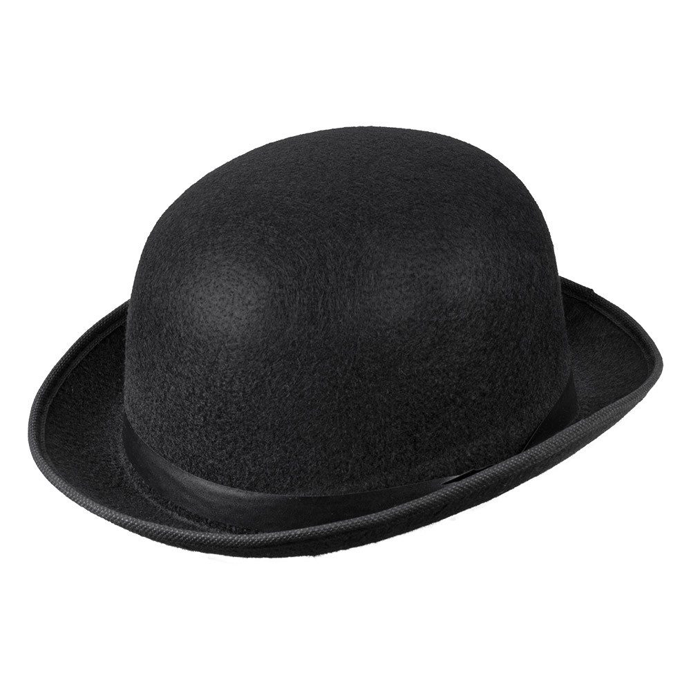 Boland Kostüm Melone Hut Derby schwarzer Klassiker für Gentleman Karneval-Kostüm, Basic Accessoire, Ergänzung zum eleganten Kostüm