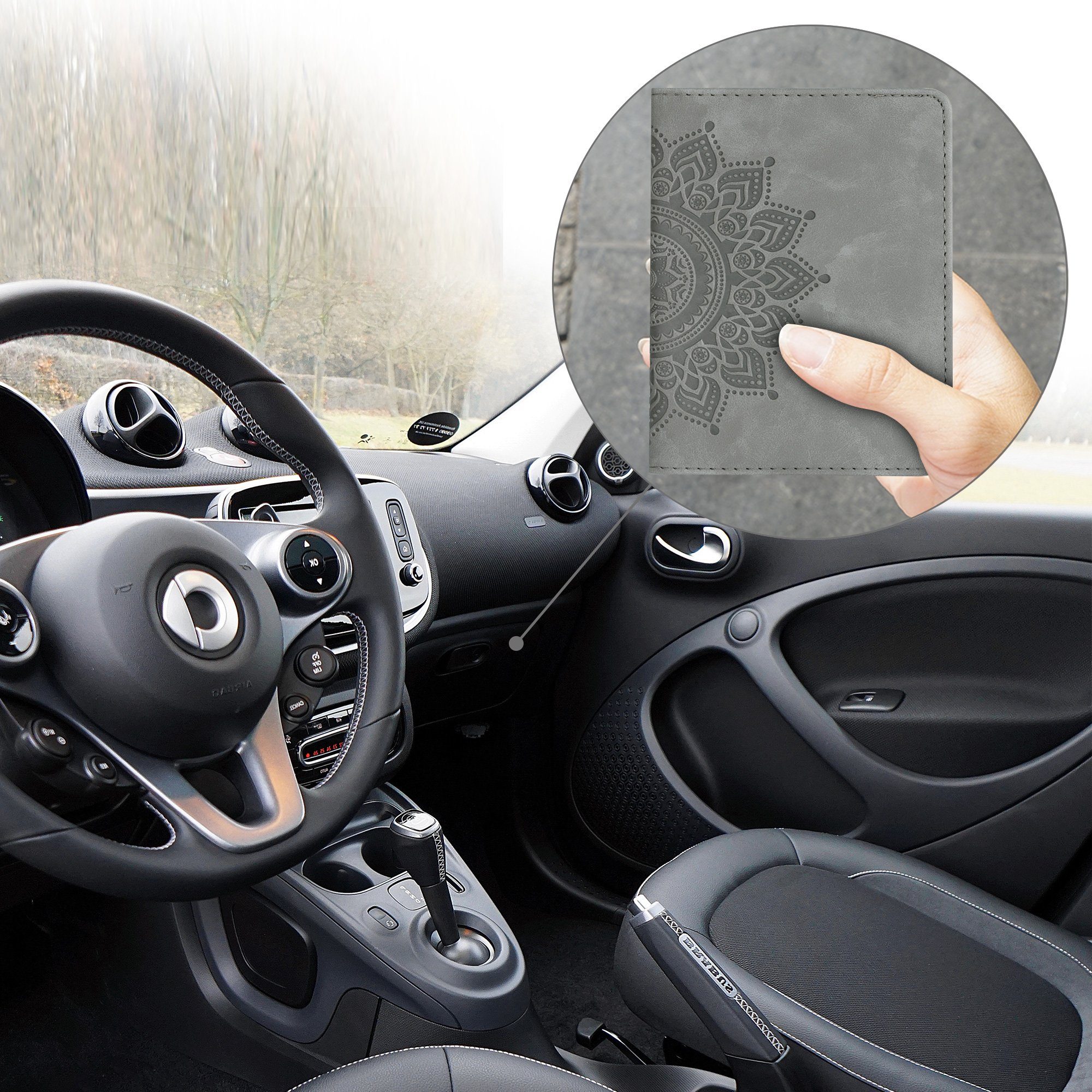 kwmobile Etui Fahrzeugschein Hülle mit Kartenfächern, günstig online kaufen