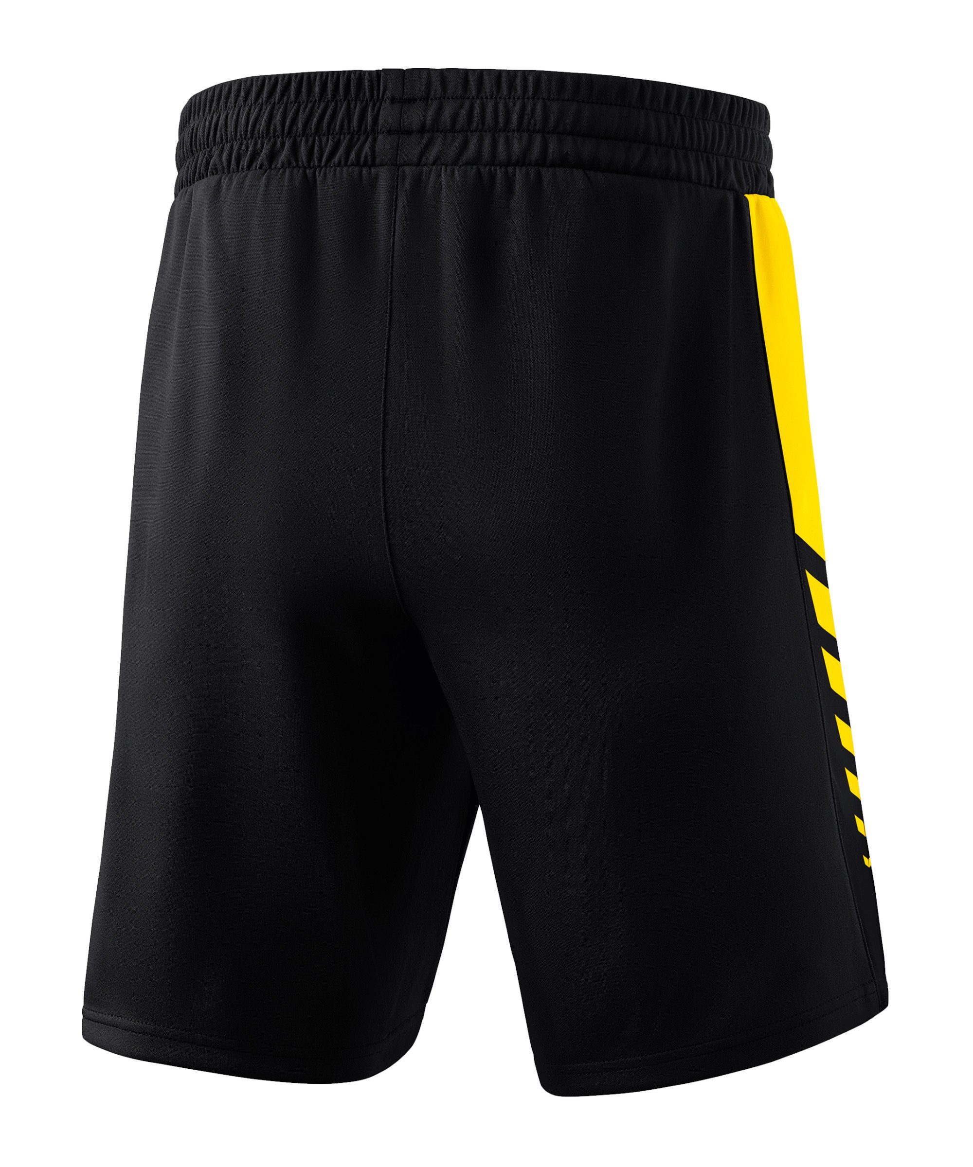 schwarzgelb Erima WINGS SIX Short Sporthose