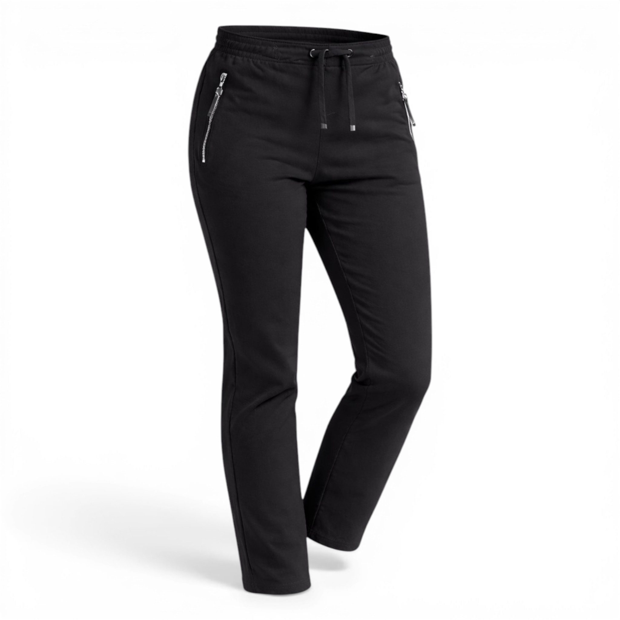 Alica Collection Chinohose Schlupfhose Damen Stretch Hose leichte Sommerhose - Kurzgröße mit Gummibund & Kordelzug, in großen Größen erhältlich