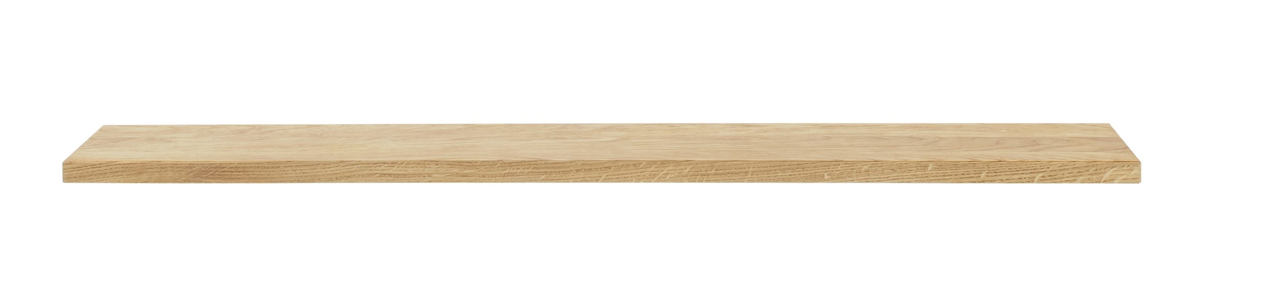 freiraum Wandboard GRENO, in natur geölt, Wildeiche teilmassiv - 110x3x20cm (BxHxT)