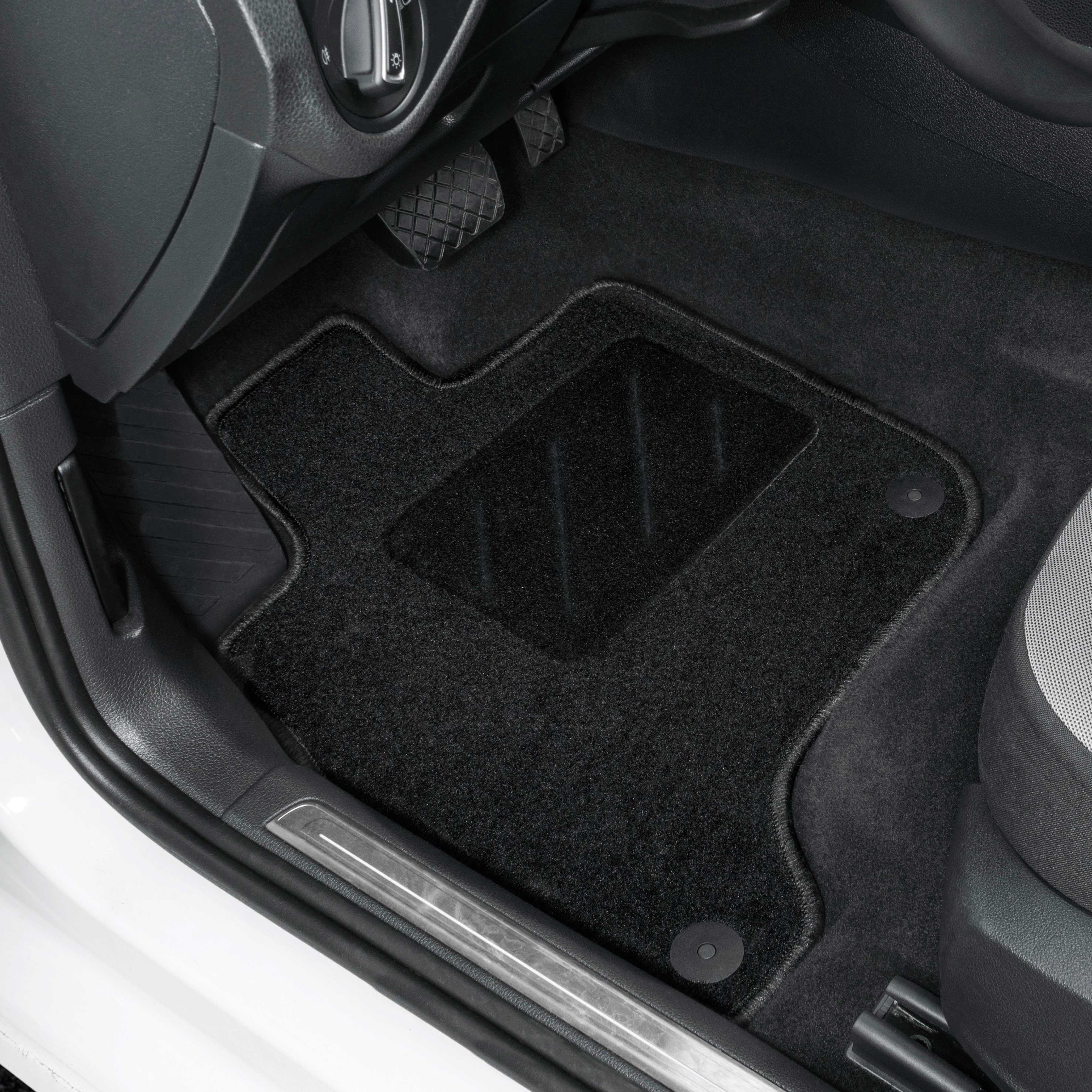 WALSER (4 St), Passform-Fußmatten 02/2006-07/2013, 5-Sitzer Standard für X5 (E70) BMW