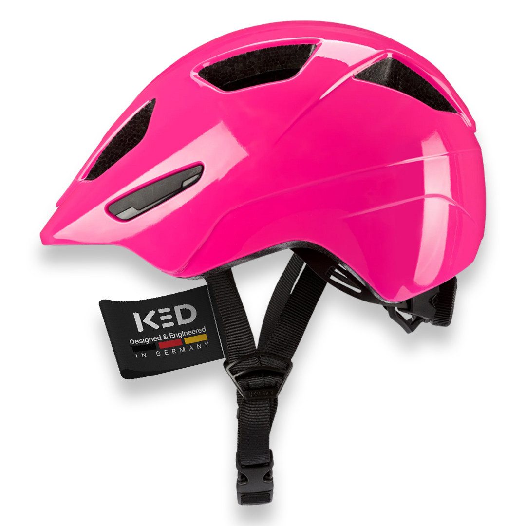KED Fahrradhelm Dyno Kinderhelm, In-Mold Technologie, Verstellbarer Passform & Reflektoren