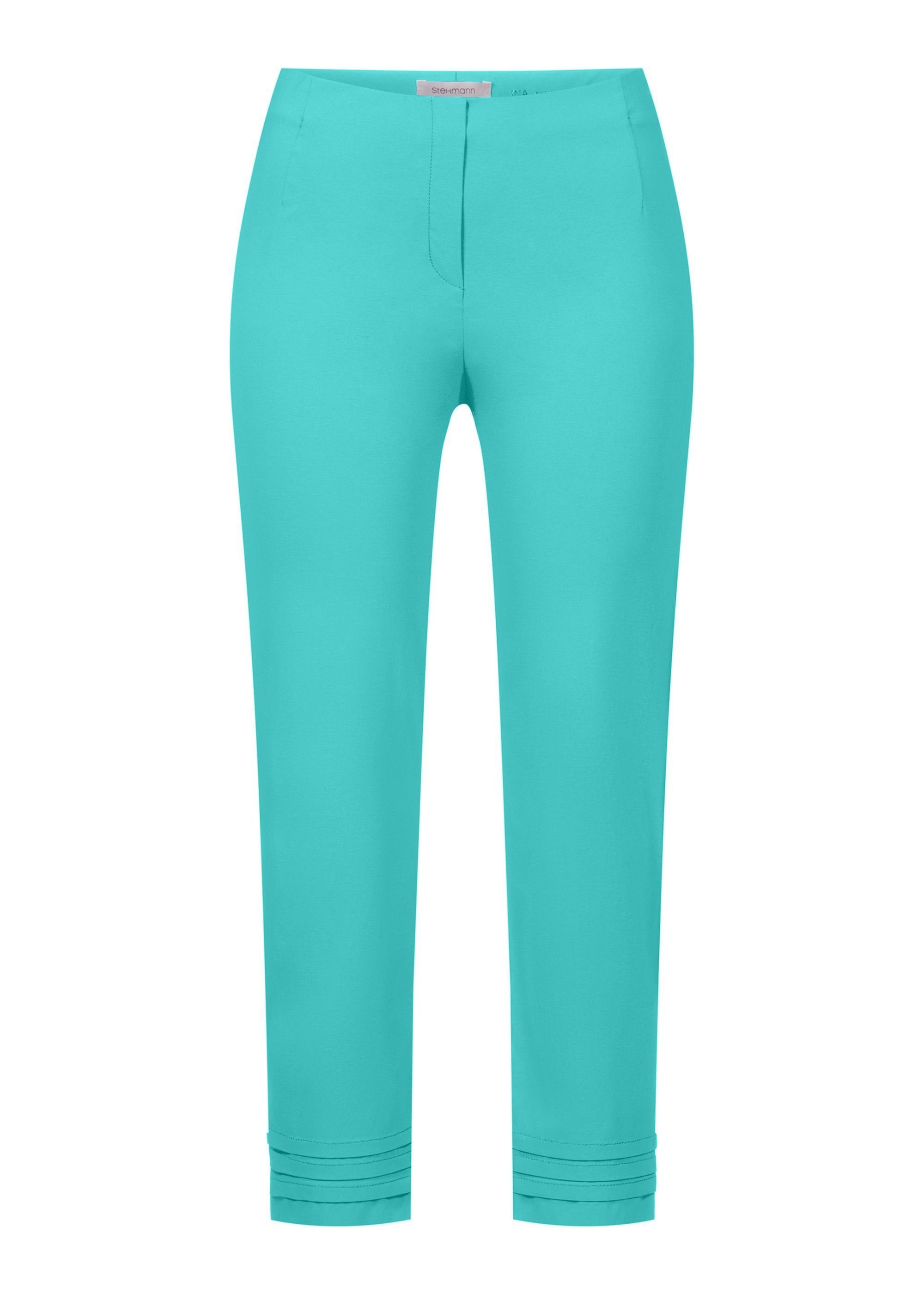 Stehmann Damen Hose - Sportive Pull-On Hose Mit Seitenschlitzen Und Aufgesetzten Taschen