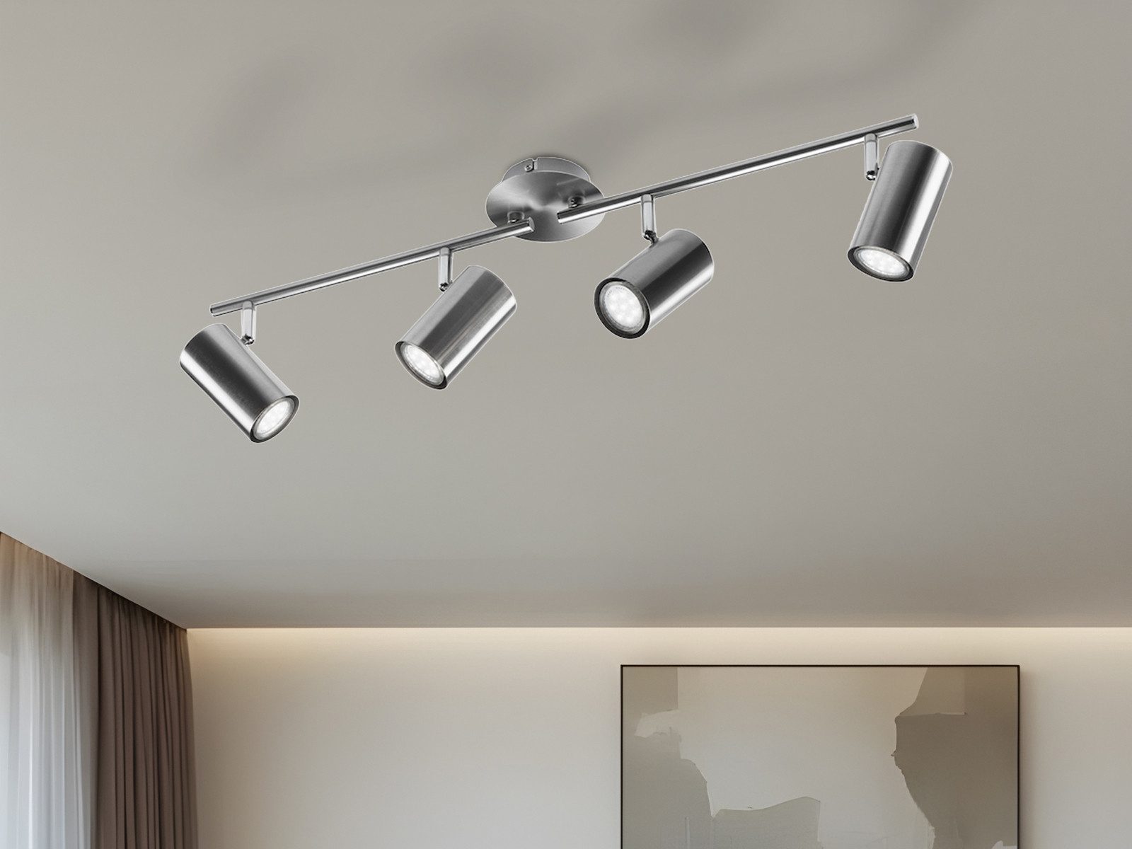 meineWunschleuchte LED Deckenstrahler, LED wechselbar, Warmweiß, Innen Lich günstig online kaufen