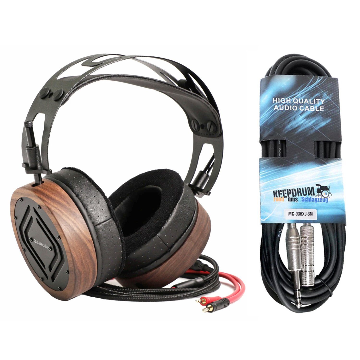 OLLO Audio S5X offener Over-Ear-Kopfhörer Klinkenkabel) von Musik, mit (für Mixing/Mastering binauraler Studio-Kopfhörer