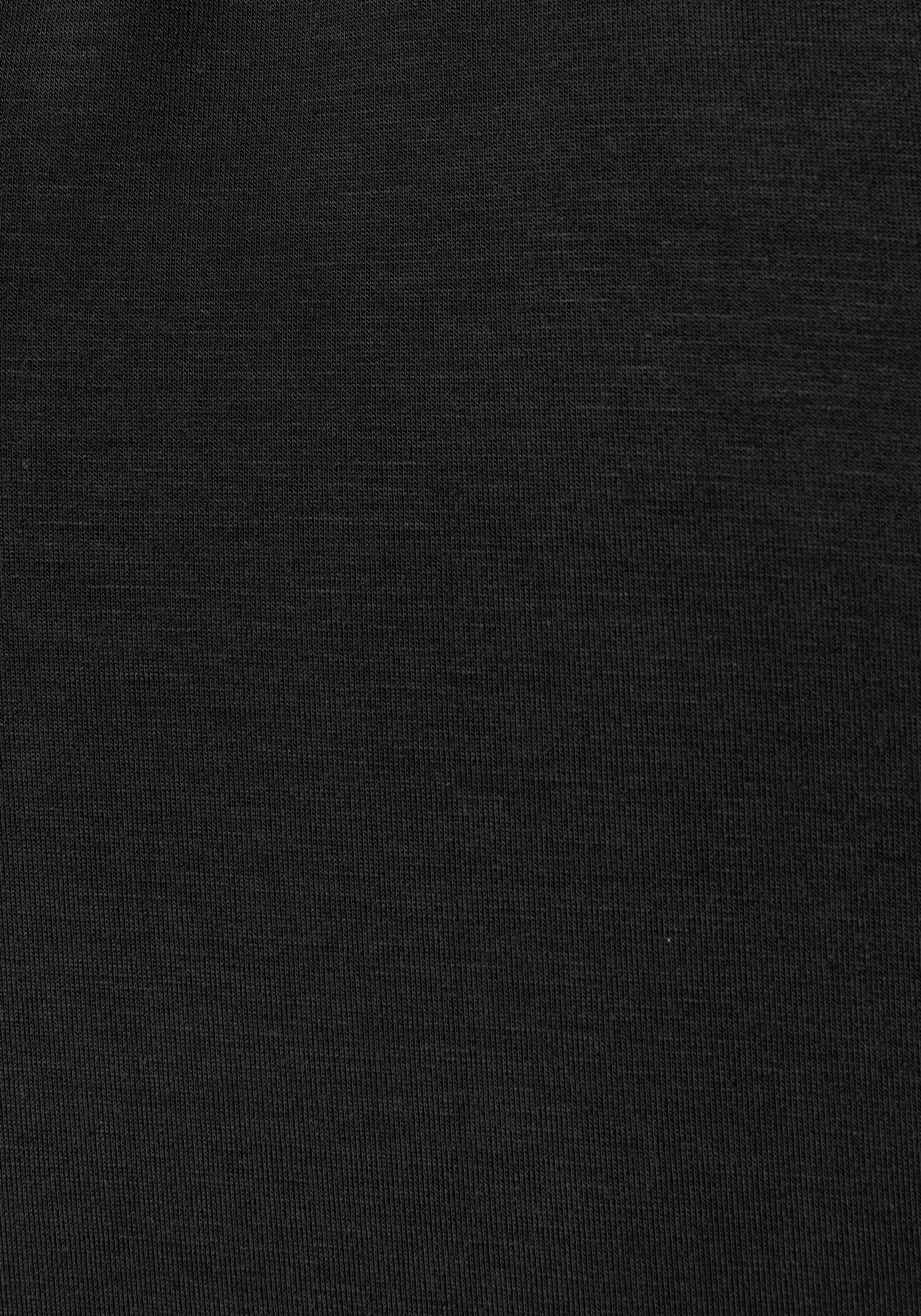 LASCANA Pyjama (Set, 2 Spitzendetails schönen schwarz mit tlg)