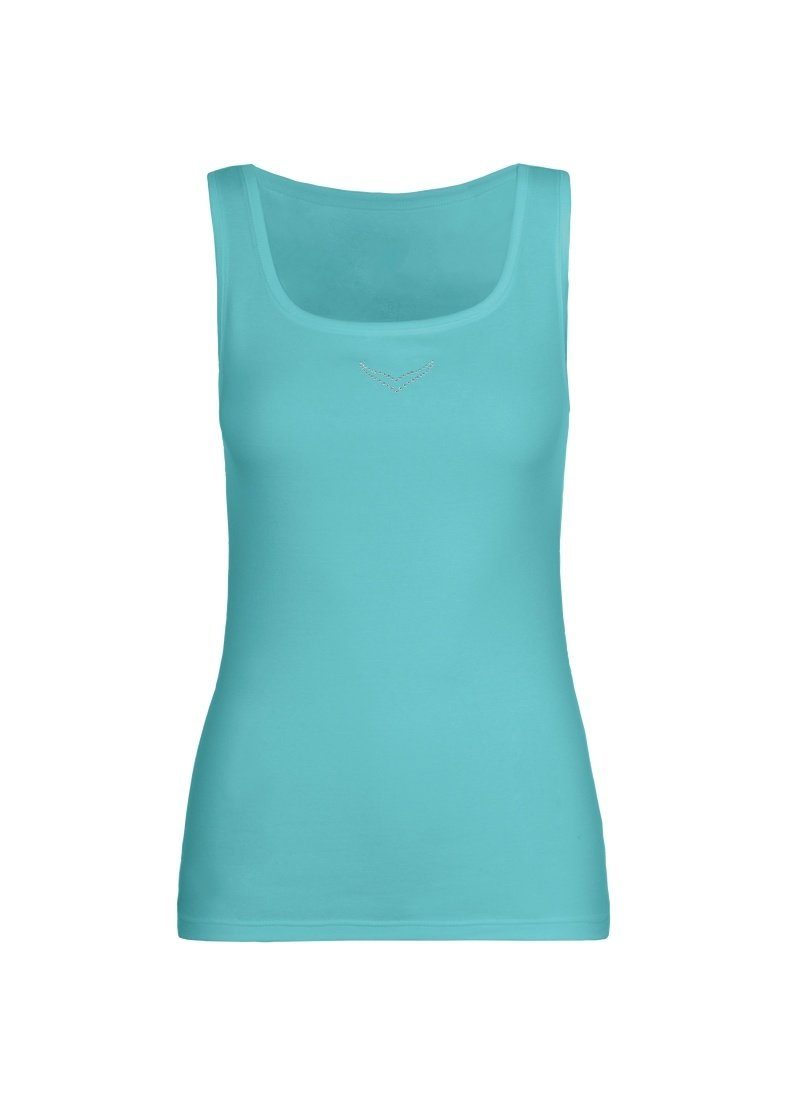 Trigema Tanktop TRIGEMA Trägershirt mit Kristallsteinen (1-tlg) günstig online kaufen