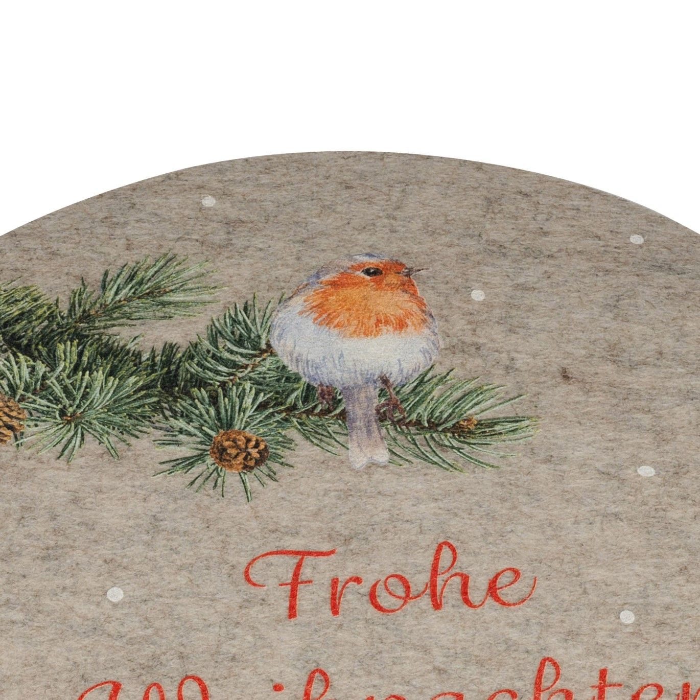 formano Papierserviette Winterzeit, Höhe: cm, Farbe: Grau, Motiv: Vogel