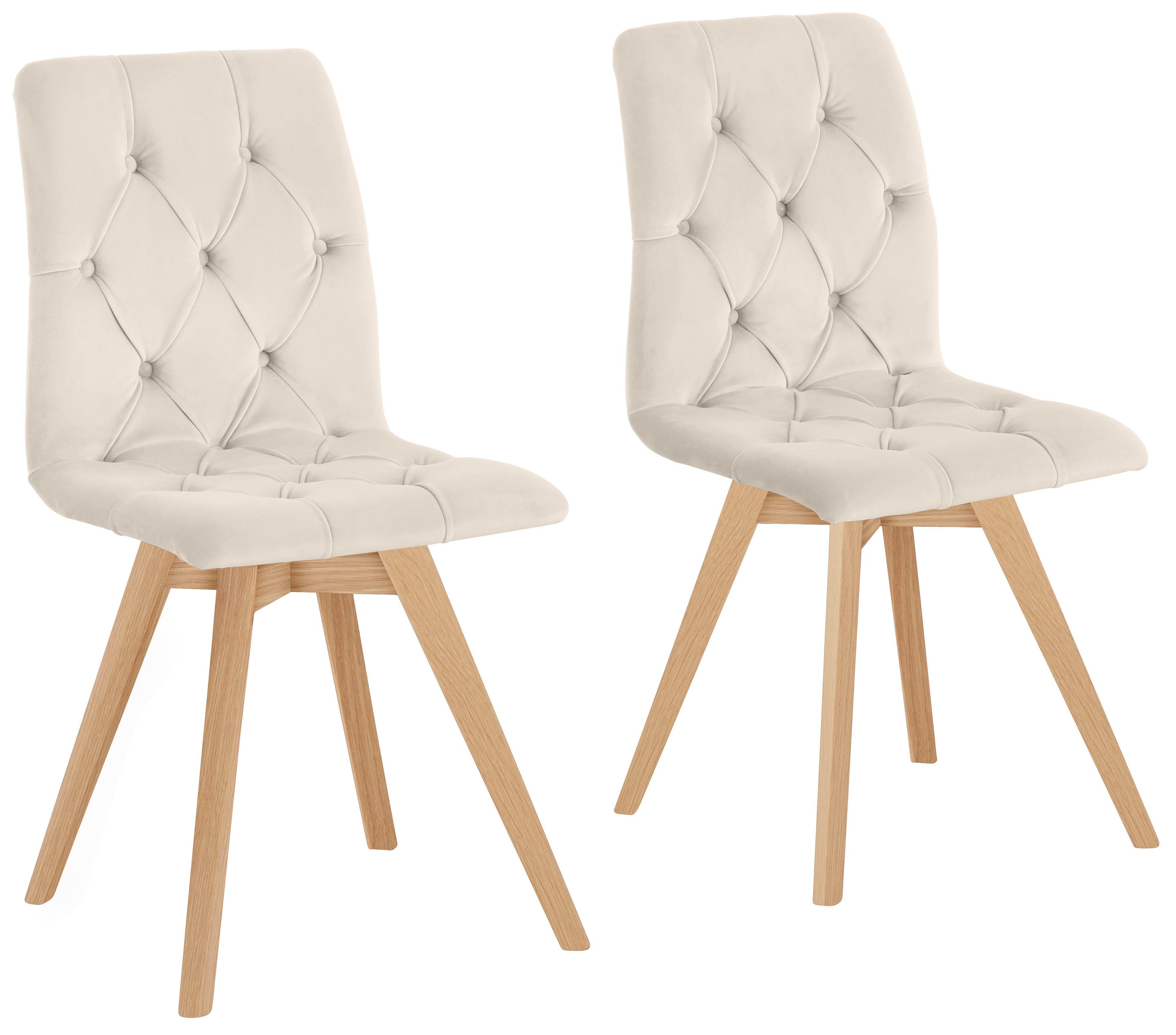andas Esszimmerstuhl "Rania", (Set), 2 St., Samtoptik, im 2er/4er/6er Set, günstig online kaufen