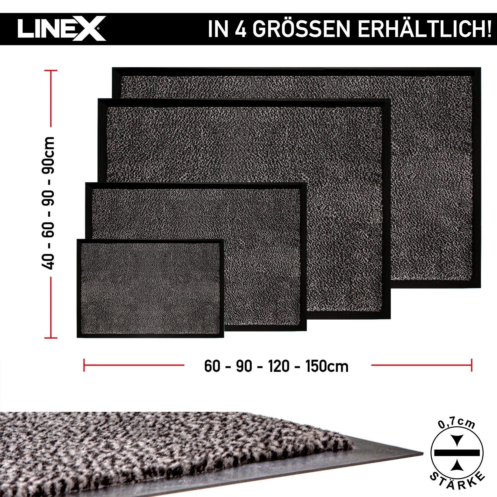 Linex Fußmatte rutschfest Schutzfangmatte, waschbar Eingangsmatte, Höhe: 7 mm, Indoor - Outdoor geeignet – Bild 3 von 5