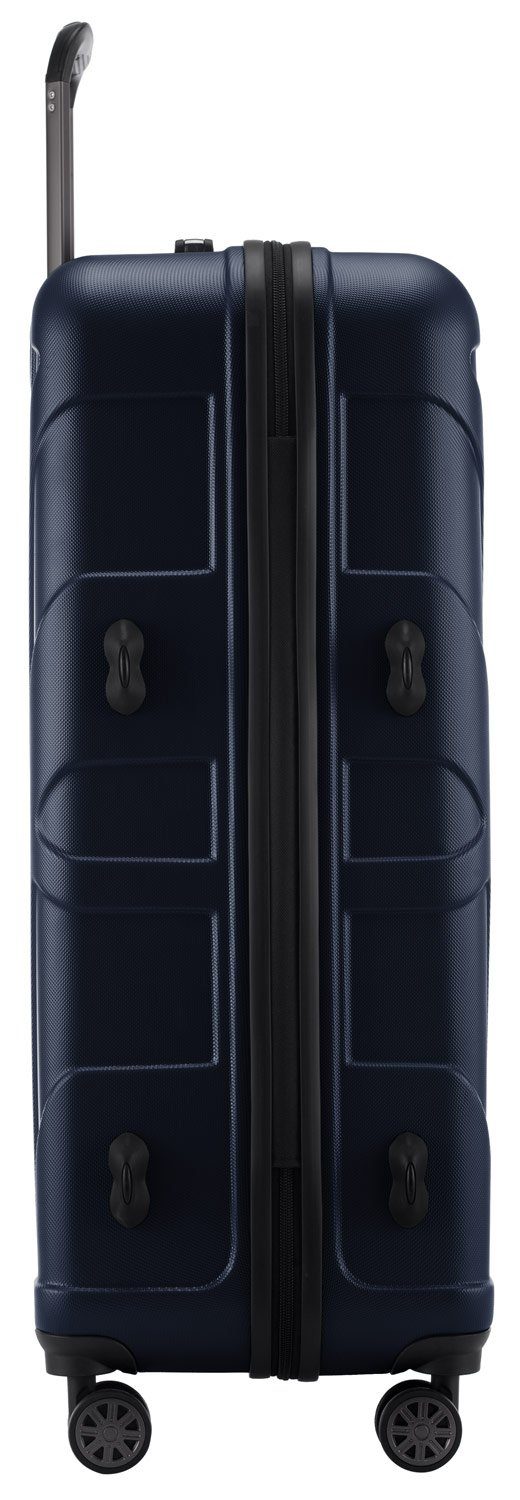 Suitline Koffer S1, 4 Rollen, - 58 ca. 68 Liter Dunkelblau 65 Erweiterbar, cm, Leicht, TSA, Packvolumen Robust