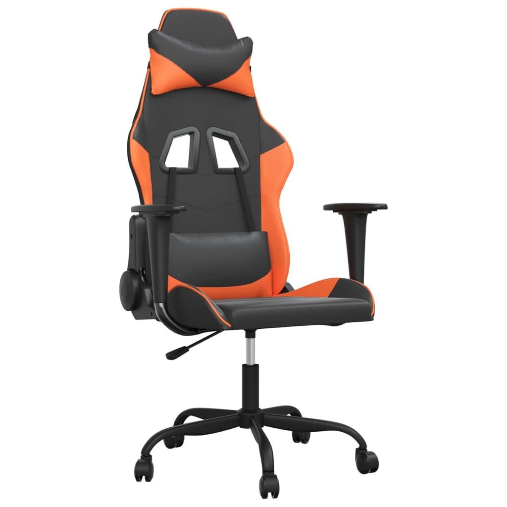 vidaXL Gaming-Stuhl Gaming-Stuhl Schwarz und Orange Kunstleder (1 St)
