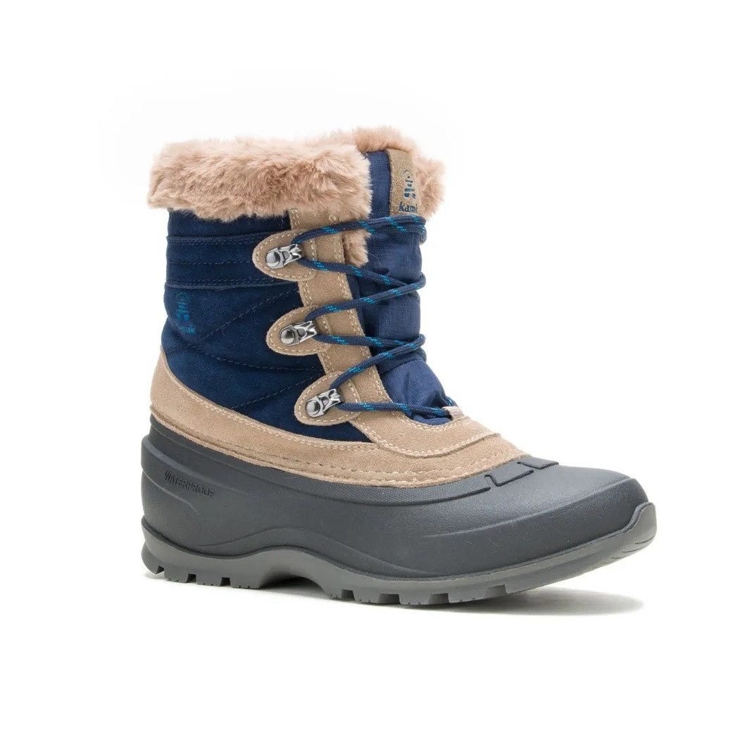 Kamik Winterstiefel Snovalley 5 (Wildleder, wasserdicht) navyblau/braun Wanderschuh