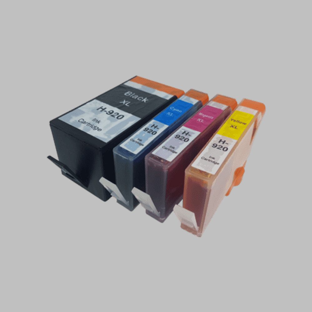 inkpro Druckerpatronen Set kompatibel mit HP 920 XL, Tintenpatrone (für HP OfficeJet 6000, 6000 special Edition, 6000 Wireless, 6500, 6500A, 6500A Plus, 6500 Wireless, 7000, 7000 special Edition, 7500, 7500A, 7500A Wireless., 4-tlg., XL Füllmengen: schwar