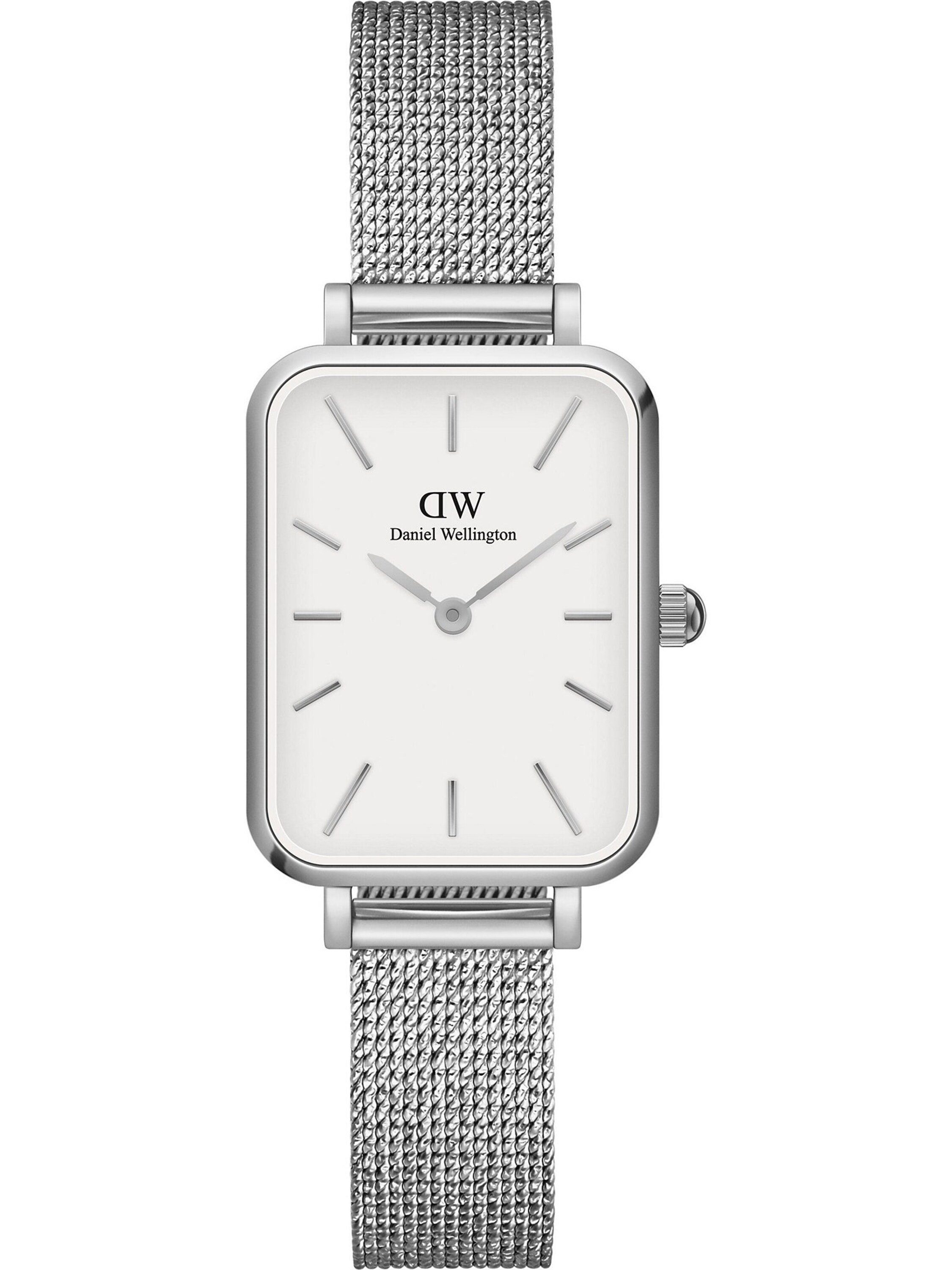 Daniel Wellington Mechanische Uhr Quadro Pressed Sterling S White, (1-tlg)